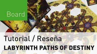 Labyrinth Paths of Destiny  Tutorial y reseña  Juego de mesa [upl. by Ahsemo]