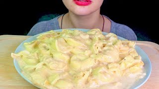 ASMR TORTELLINI PASTA MUKBANG EATING SOUNDS [upl. by Olenka684]