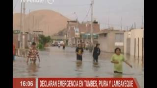 Declaran emergencia en Tumbes Piura y Lambayeque [upl. by Osmund229]