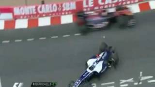 Barrichello Crash  Monaco Grand Prix Formula 1 2010 [upl. by Anilrahc]