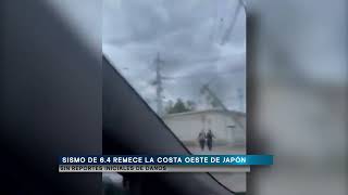 Sismo de 64 remece la costa oeste de Japón sin reportes iniciales de daños [upl. by Dart]