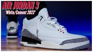 Air Jordan 3 White Cement 2023 [upl. by Hahseram]