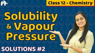 Solutions Class 12 Chemistry 2  Solubility Vapour Pressure  CBSE NEET JEE [upl. by Gee549]