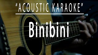 Binibini  Acoustic karaoke Zack Tabudlo [upl. by Esinel570]