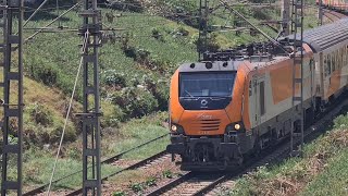 ONCF E1415 sortant de Kénitra assurant le TL 606 en accélération vers Fès 1080p30 [upl. by Pax]