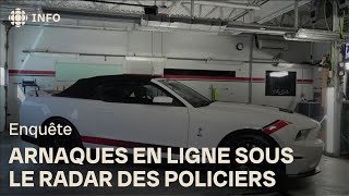 Des arnaques en ligne sous le radar des policiers  La facture [upl. by Ader686]