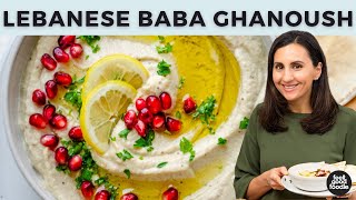 How to Make Baba Ghanoush  Lebanese Eggplant Dip [upl. by Guillema]