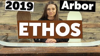 2019 Arbor Ethos Womens Snowboard [upl. by Yerrok203]