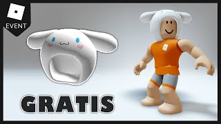 CONSIGUE SOMBRERO DE CINNAMOROLL GRATIS en MY HELLO KITTY  ROBLOX [upl. by Piers]