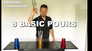 Flair bartending instruction video 3 8 Basic Pours [upl. by Ahsetra]