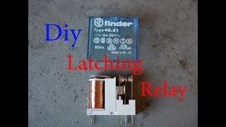 Diy Latching Relay  Bistabiles Relais selber bauen [upl. by Spense]