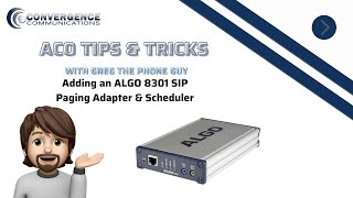 Algo 8301 SIP Paging Adapter with Avaya Cloud Office by Ring Central [upl. by Ardeth]