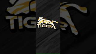 Tiger logo design tutorial using Adobe illustrator graphicdeisgn shorts [upl. by Ellehcram]