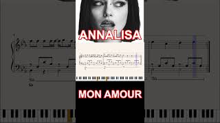 MON AMOUR  ANNALISA  ritornello al pianoforte ritornellipop shots [upl. by Laerol]