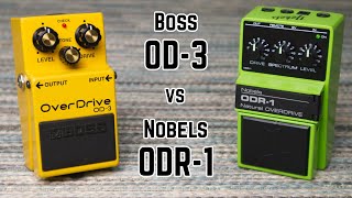 Boss OD3 vs Nobels ODR1 Overdrive Pedal Comparison and Review [upl. by Jamal981]