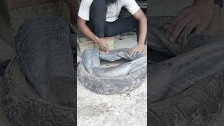 Tyre tube new valp repaircar tyre tires shorts rajutyreripiarig120 [upl. by Anitserp]