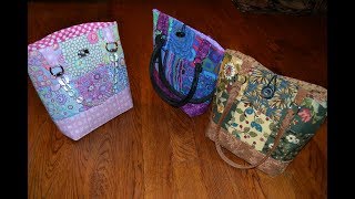 EPISODE 59  Part 2 Quilted Fully Lined Tote Bag Tutorial [upl. by Annahsit200]