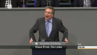 Klaus Ernst DIE LINKE Schutzfunktion der Arbeitslosenversicherung ausweiten [upl. by Aloin]