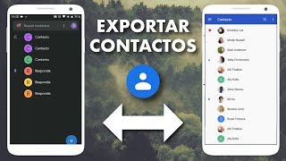 CÓMO PASAR CONTACTOS DE UN CELULAR A OTRO EN ANDROID  IMPORTAR Y EXPORTAR 🔄 [upl. by Eentroc624]