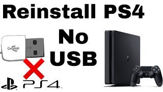 How to Reinstall PS4 System Software Without USB  EASY [upl. by Bridwell]