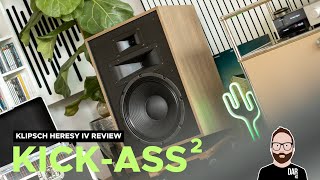 Klipsch Heresy IV review vs JBL 4329P amp Zu DWX [upl. by Nwadrebma]