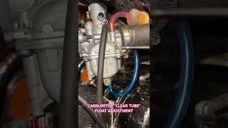 Carburetor Float Adjustment dirtbike quads atv motorcycle carburetors [upl. by Eimmot255]