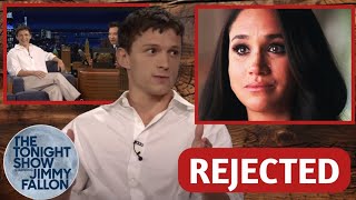 Tom Holland REVEALS Meghans Desperate Request to Join SpiderMan 4 on Tonight Show After Rejection [upl. by Lowson]