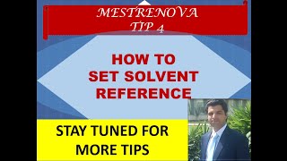 MestreNova Tutorial Tip 4  How to set solvent reference  NMR software  NMR spectrum  Topspin [upl. by Eatnwahs]