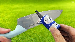 The Fastest Way To Sharpen a Knife Into a Sharp Razor in 2 Minutes [upl. by Wedurn305]