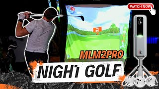 NIGHT GOLF MLM2PRO 247 Golf Outdoor Sim Review [upl. by Xylon835]