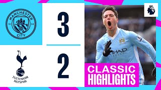 SUPER MARIO SINKS SPURS  Man City 32 Spurs  Classic Highlights [upl. by Yebot]