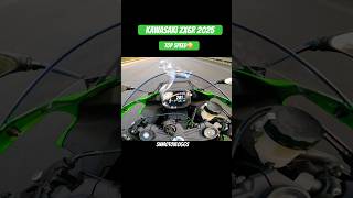 Zx6R Top speed😳 shortsfeed kawasaki zx6r topspeed viralvideo youtubeshorts bikeride short [upl. by Alocin]