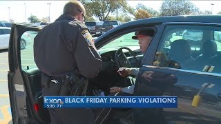 Constables issue citations to shoppers parking illegally in disabled spaces [upl. by Feirahs351]