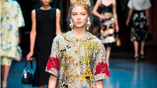 Dolce amp Gabbana Spring 2016 ReadyToWear MFW [upl. by Hogle]