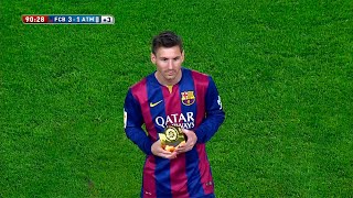 Lionel Messi vs Atletico Madrid Home 201415 English Commentary HD 1080i [upl. by Melodie]