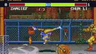 Street Fighter Port Conversions SFIBM Zangief vs ChunLi [upl. by Janeta]