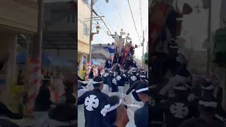 中町だんじりやり回しS字中町だんじり岸和田市岸和田だんじり祭だんじり祭 [upl. by Yeldahc309]