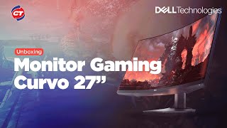 Unboxing  Conoce el monitor curvo gaming de DELL S2722DGM [upl. by Chari]