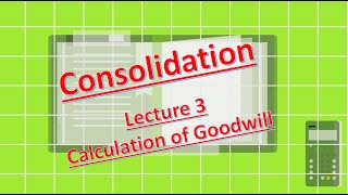 Consolidation  Lecture 3  Calculation of Goodwill [upl. by Mayberry]