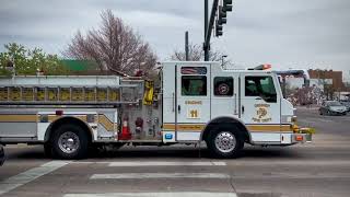 Denver Fire Department responding [upl. by Ellynad]