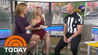 Hot Super Bowl Ref Clete Blakeman I Was Surprised Embarrassed At Title  TODAY [upl. by Nele]