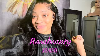 13x6 30inches Body Wave wig only 99 Ft AliExpress Rosabeauty [upl. by Tanitansy]