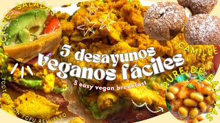 🥞1 semana de DESAYUNOS VEGANOS [upl. by Cyd]