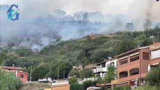 MONTE ARGENTARIO  Incendio a Porto Santo Stefano [upl. by Suhcnip450]