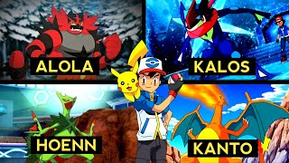 Ash all Ace Pokémon  Ash strongest Pokémon  Hindi [upl. by Anuahsal]