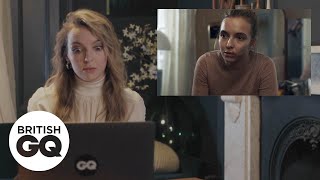 Jodie Comer relives Killing Eve’s final scene  Action Replay  British GQ [upl. by Afra994]