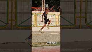 Long jump technique 💪 jumperaj trackandfield youtubeshorts army [upl. by Ettevy]