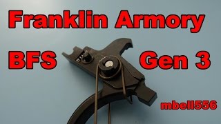 Franklin Armory Binary Trigger Gen 3 BFS vs Gen 2 BFS vs Fostech ECHO Shop Review and Comparison [upl. by Airotkiv343]