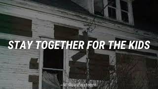 Blink182  Stay Together For The Kids  Subtitulado [upl. by Hayidah]