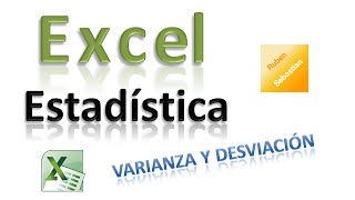 Varianza desviación media y desviación típica en excel [upl. by Edyaj]